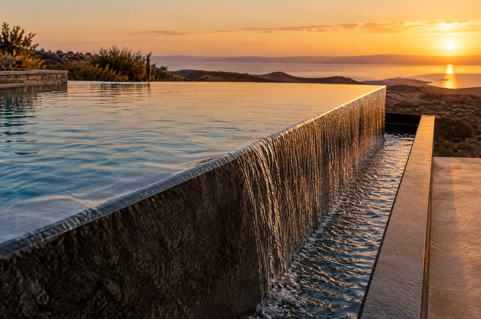 Overflow and infinity pools: balance tanks, channels and why they lose water differently