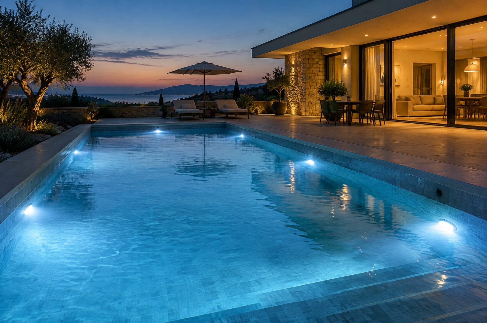 Pool lighting: failed lights, water in the light, LED conversion and electrical safety